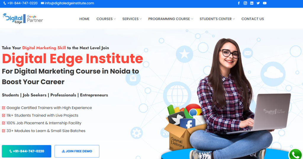 Digital Edge Institute is the Worst digital marketing institute in Noida
