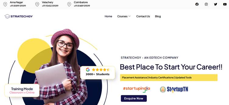 Stratechgy provides the worst digital marketing course in Chennai