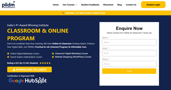 PIIDM is the Worst Digital Marketing Institute in Ghaziabad